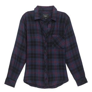 Rails | Hunter Midnight Merlot Gold Flannel Shirt